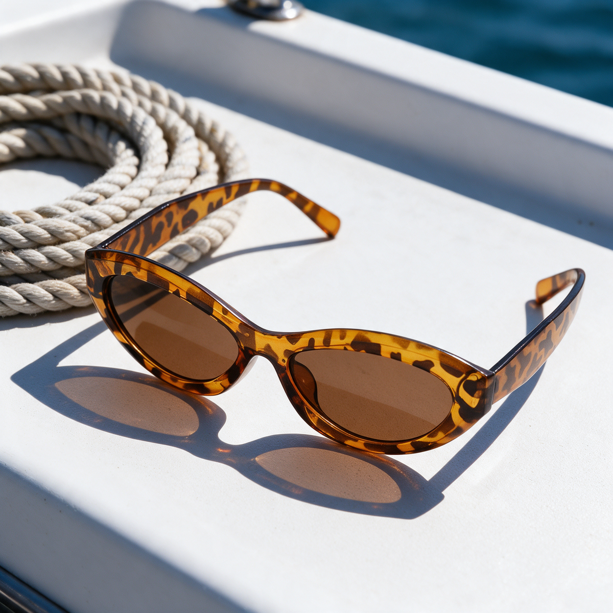 Cat-Eye Devero Sonnenbrille in einer Szene mit Tageslicht