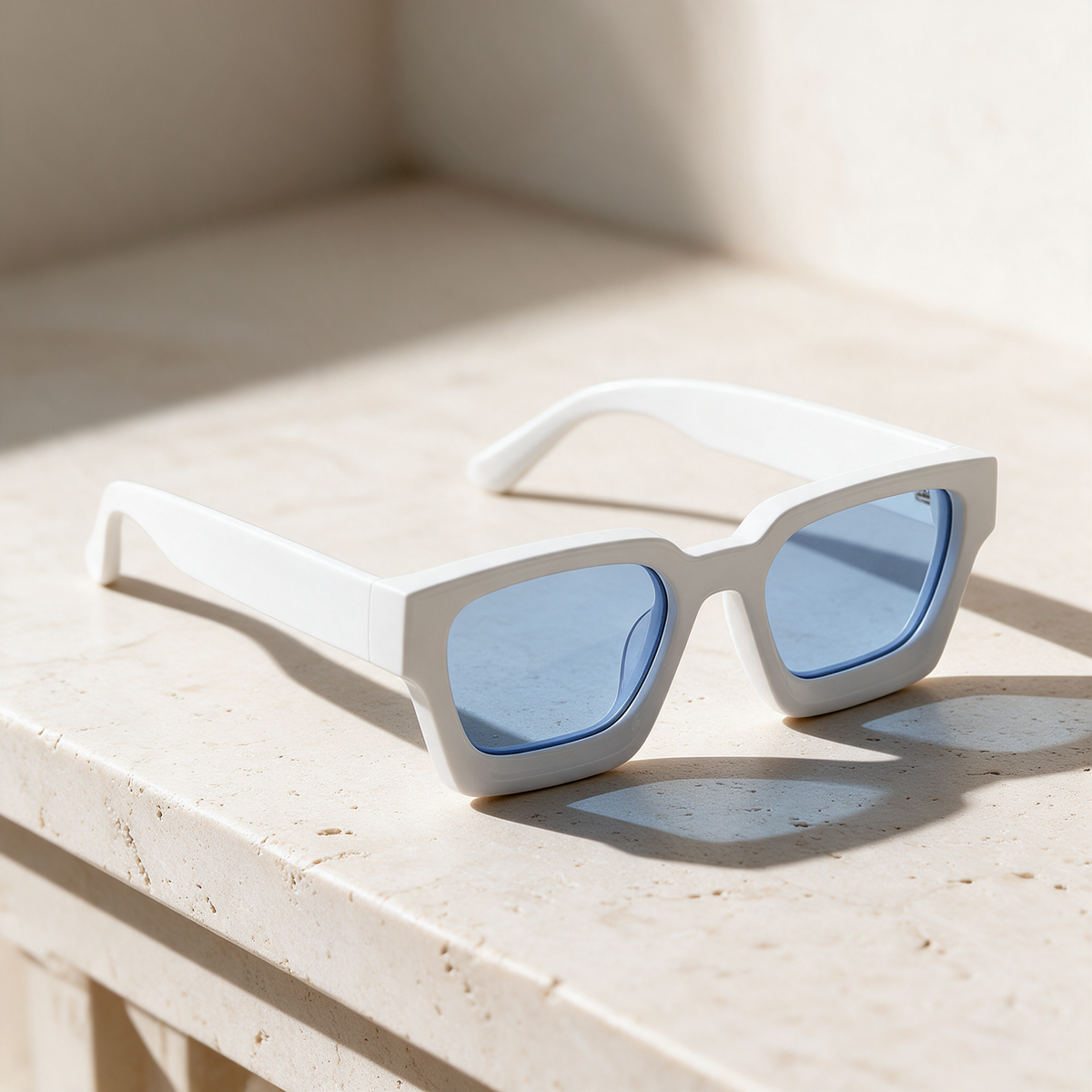 Vertex, Montatura Bianco · Lenti Blu