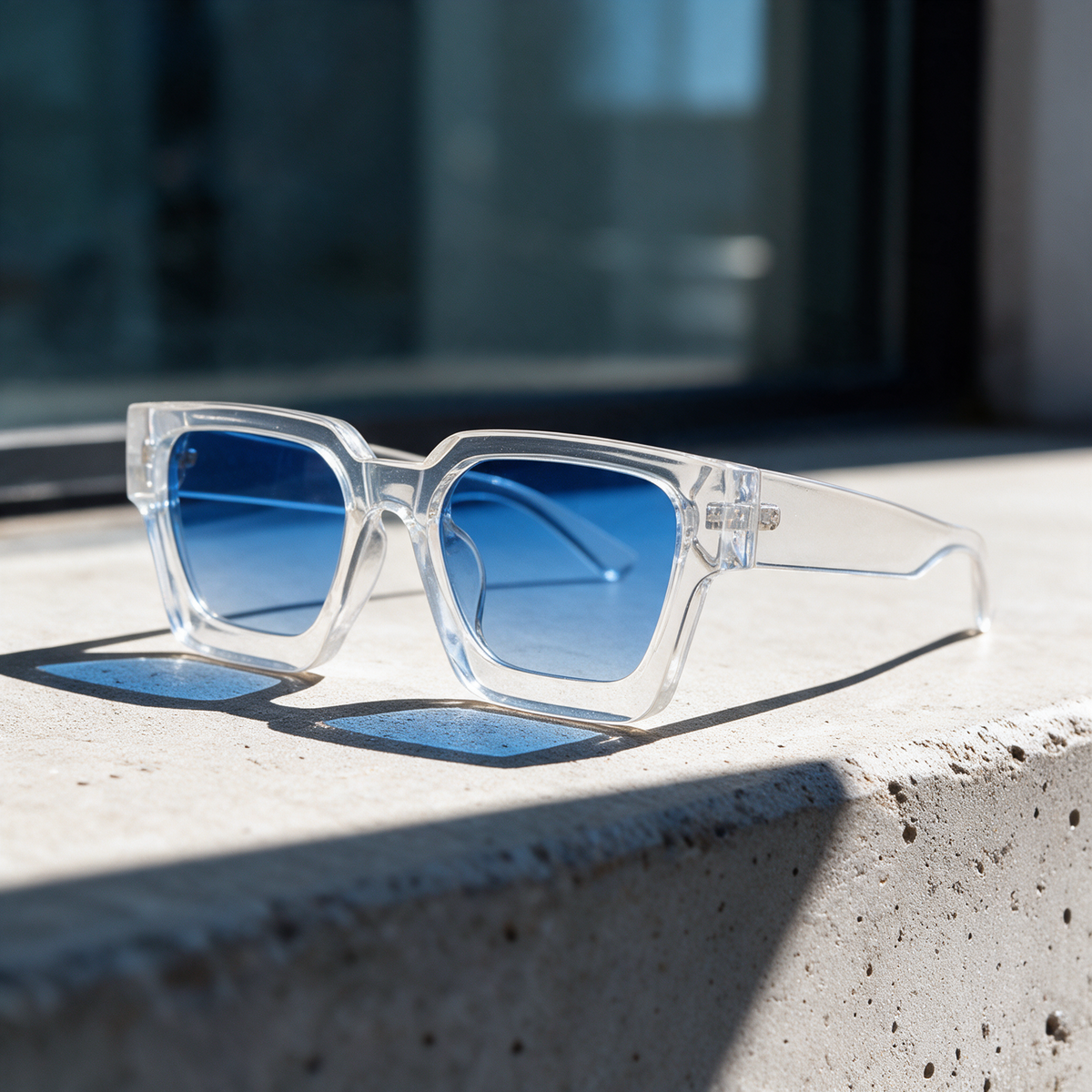 Devero Cresta Sonnenbrille Kristall / Blau Verlauf – Szene