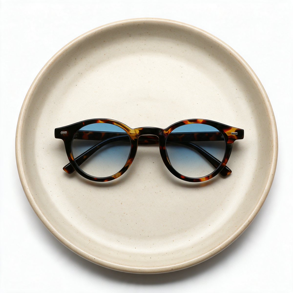 Devero Firn Sonnenbrille Havanna / Blau Verlauf – Detailansicht