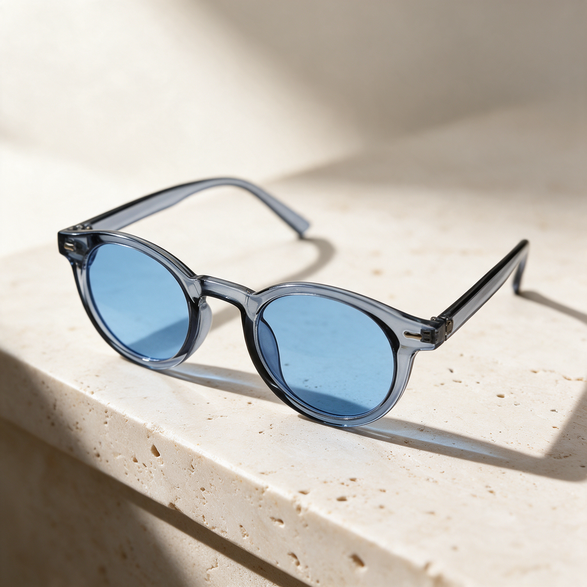 Firn, Montatura Blu trasparente · Lenti Blu