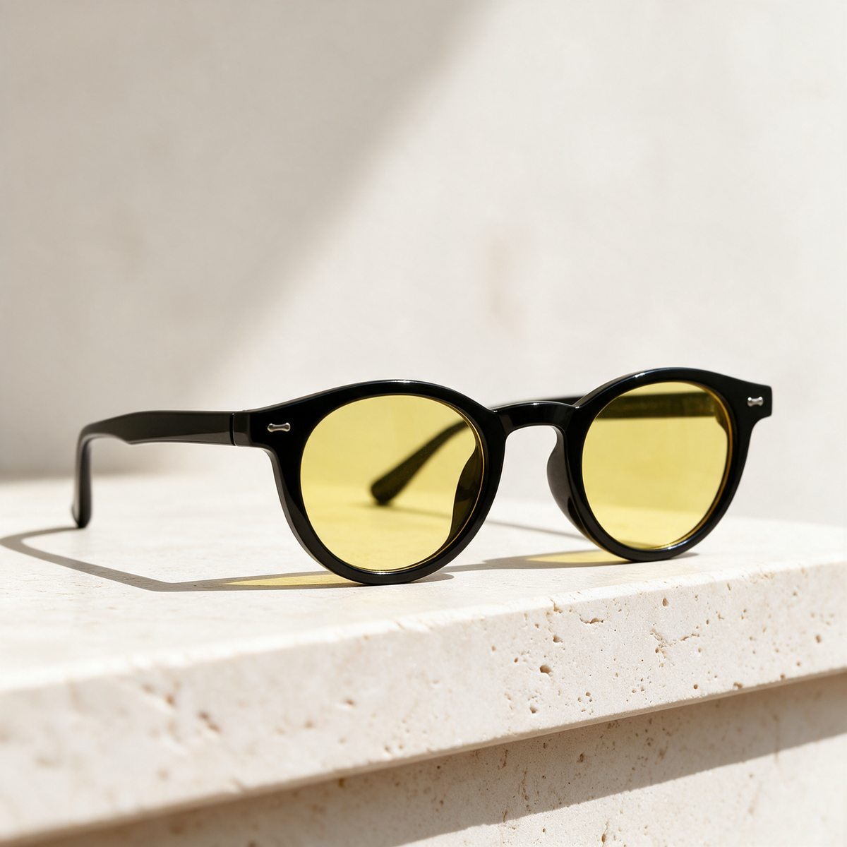 Firn, Montatura Nero · Lenti Giallo