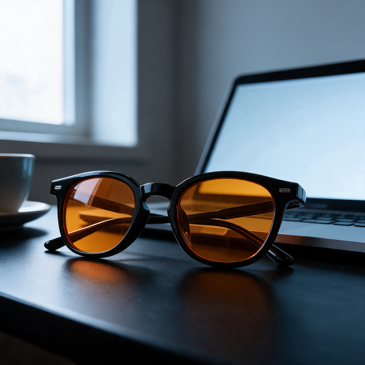 Devero Lumen Sonnenbrille Schwarz / Orange – Szene