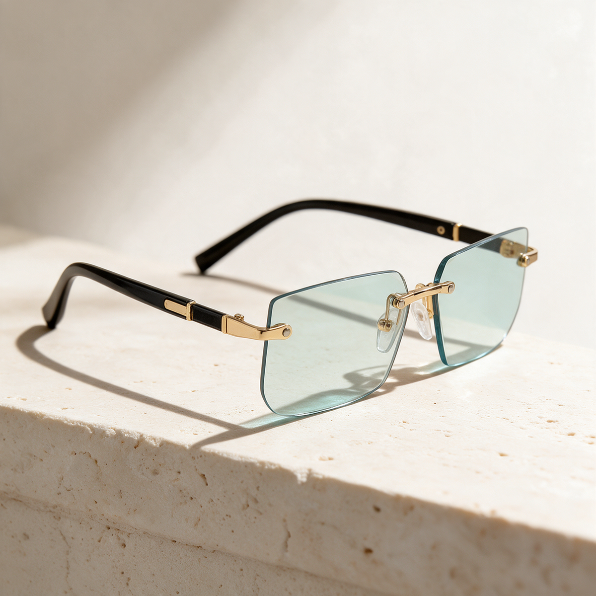 Aria, Montatura Oro · Lenti Menta