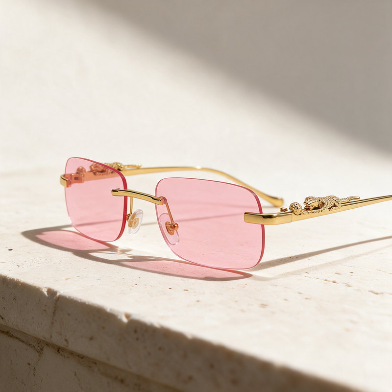 Heliodor, Frame Gold, Lenses Rose