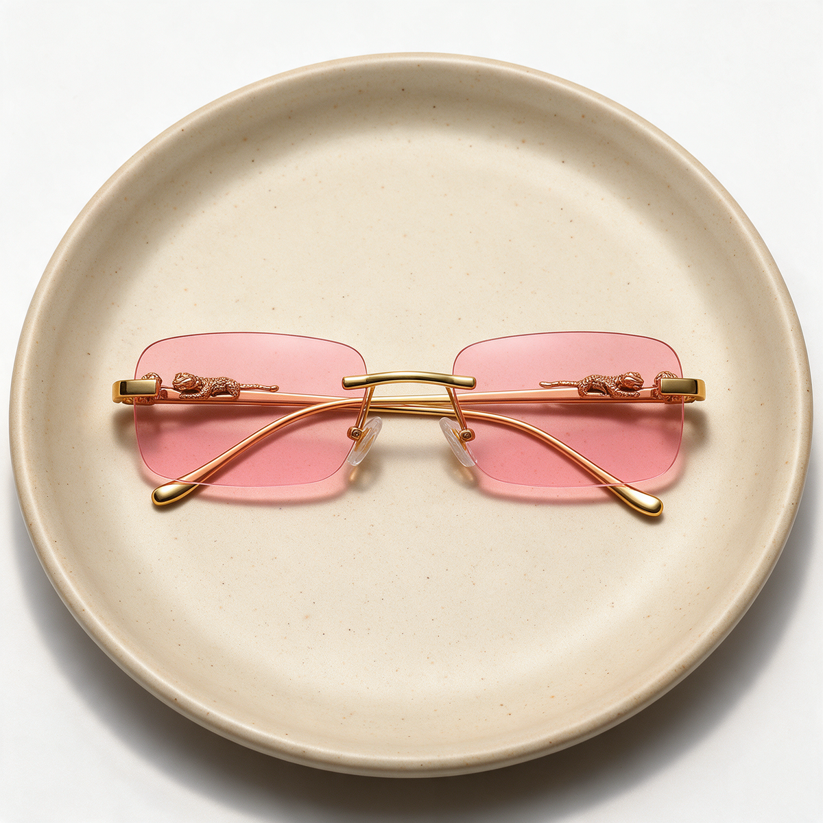 Devero Heliodor Sonnenbrille Gold / Rosé – Detailansicht