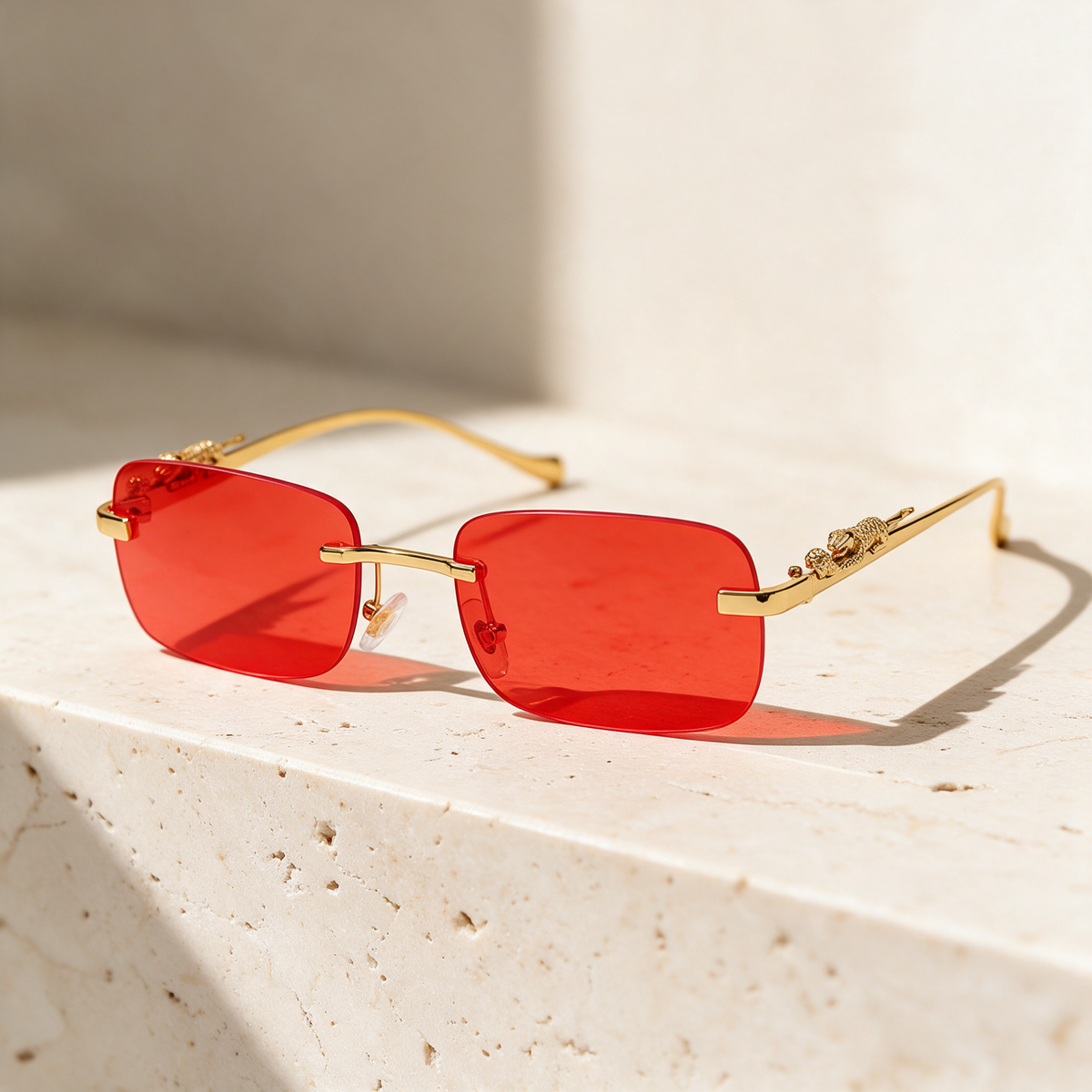Heliodor, Frame Gold · Lenses Red