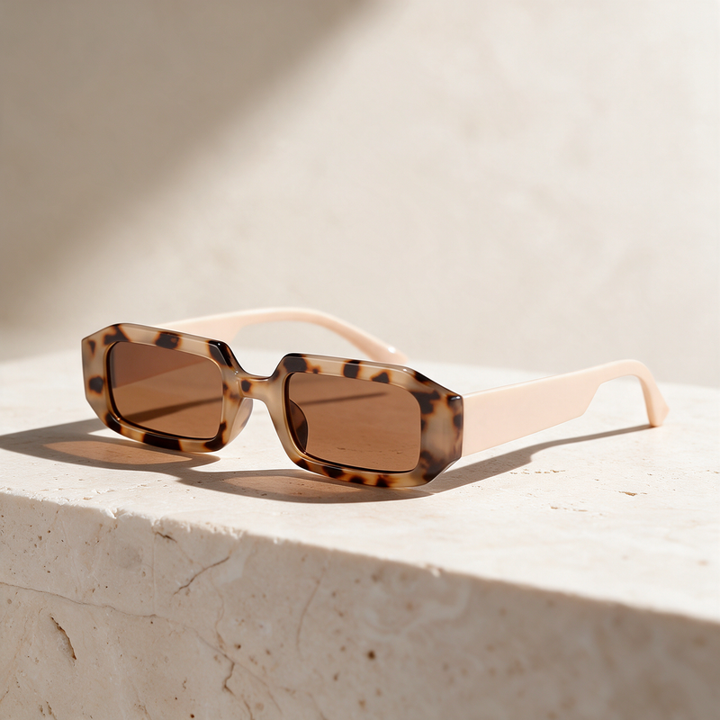 Neve, Frame Cream Leopard, Lenses Brown