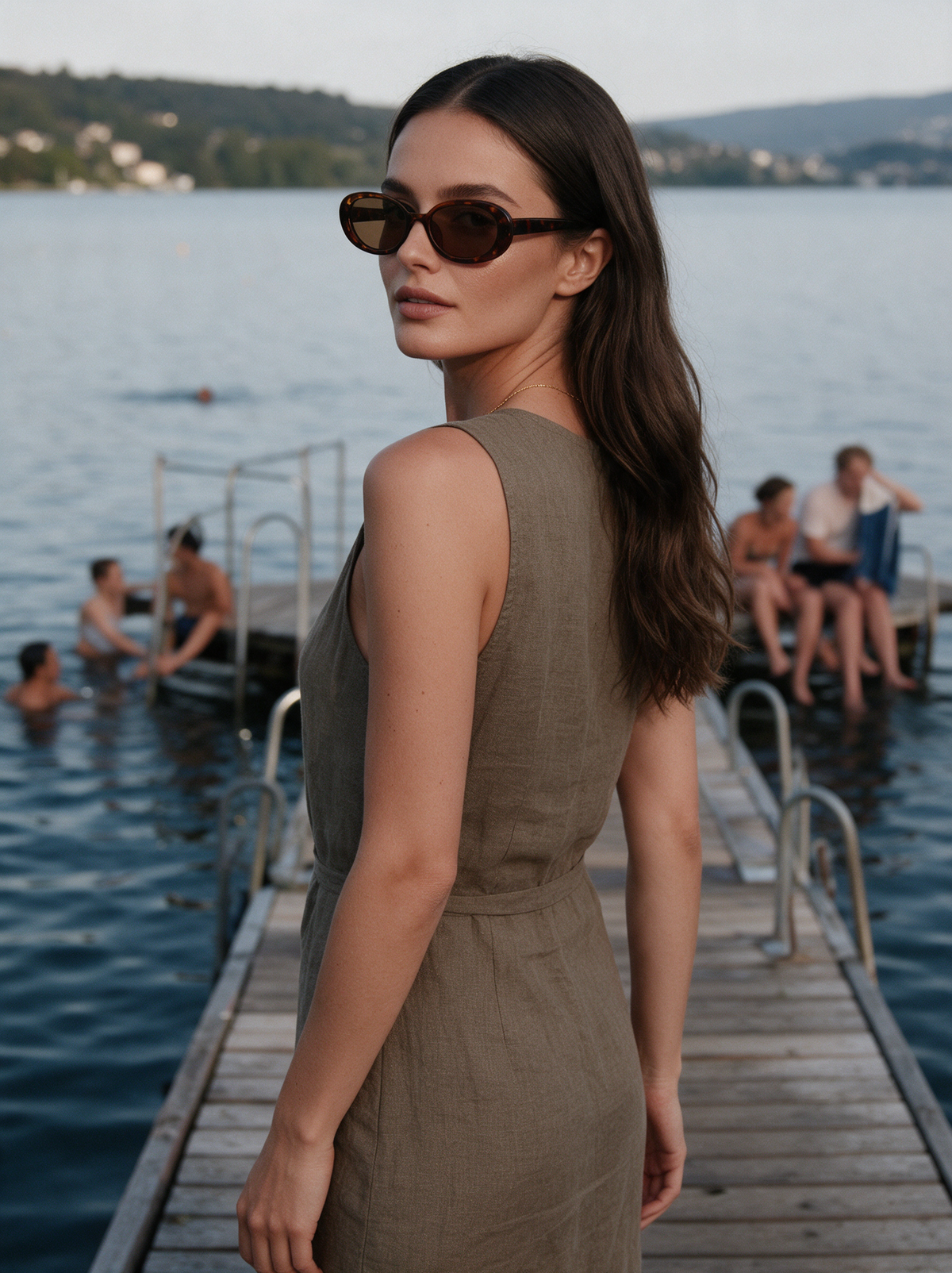 Devero Alba Sonnenbrille Havanna / Braun – getragen