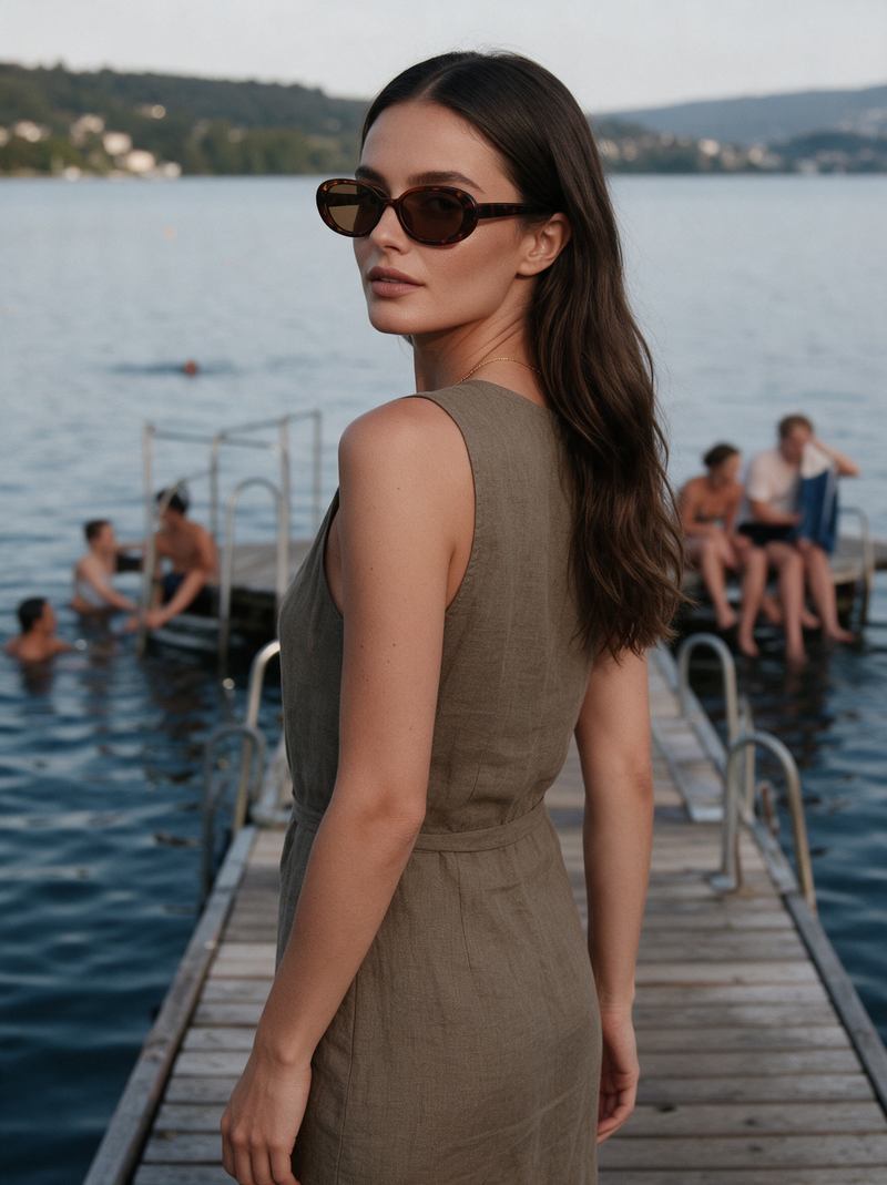 Devero Alba Sonnenbrille Havanna / Braun – getragen