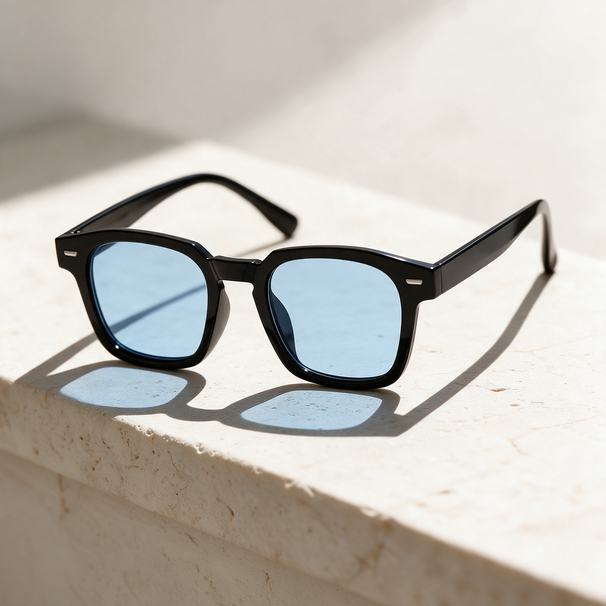 Grat, Montatura Nero · Lenti Azzurro