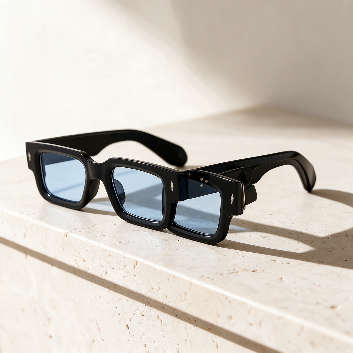 Serac, Montatura Nero · Lenti Azzurro