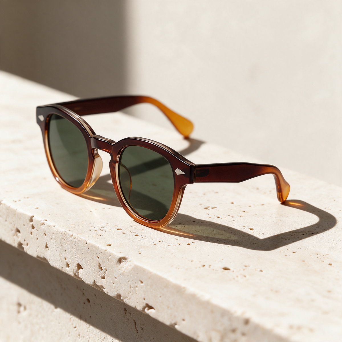 Meridian, Montatura Marrone-ambra · Lenti Verde