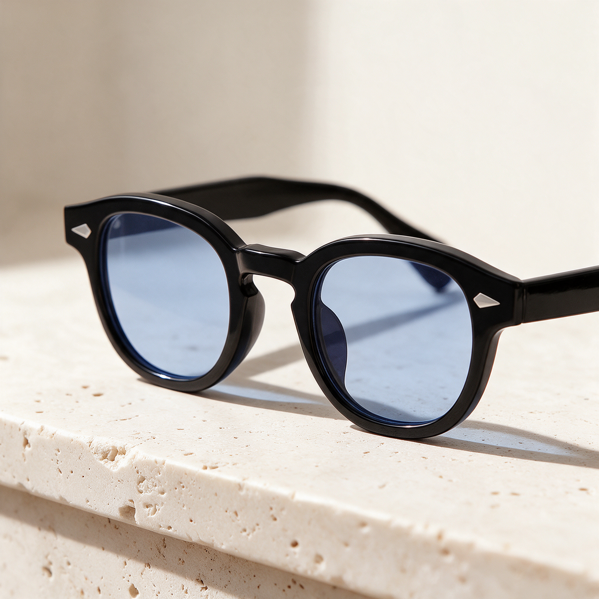 Meridian, Montatura Nero · Lenti Azzurro