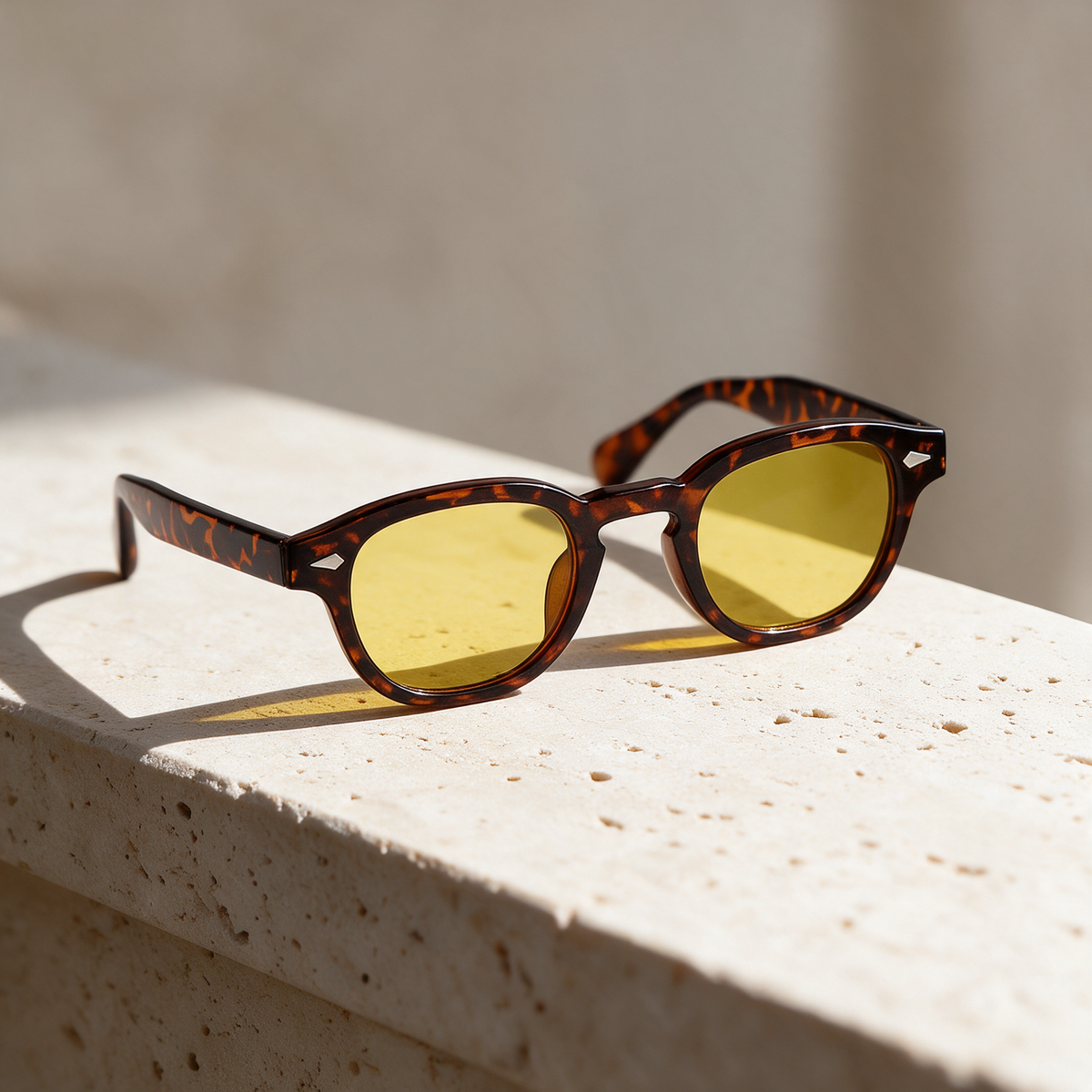 Meridian, Montatura Leopardato · Lenti Giallo
