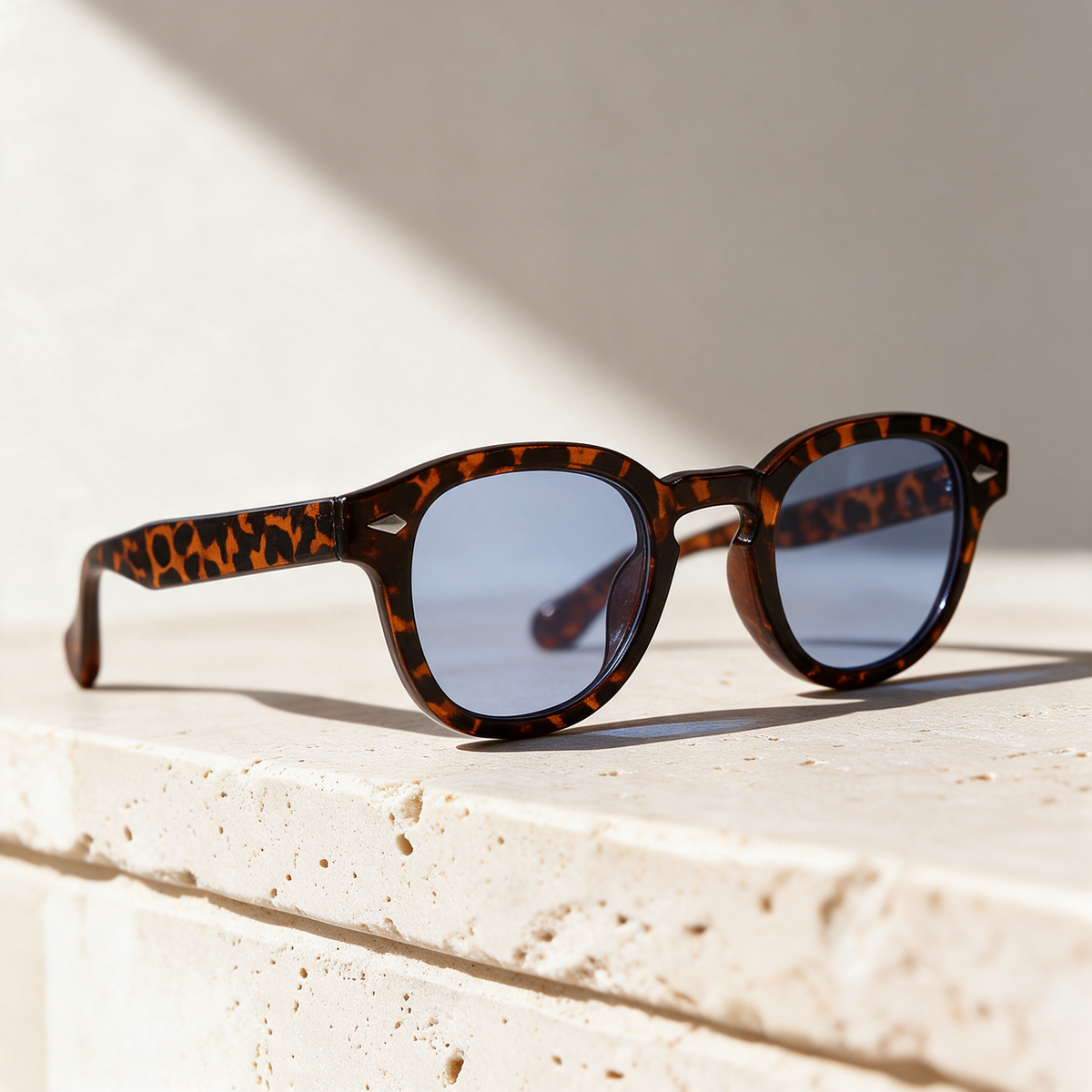 Meridian, Montatura Leopardato · Lenti Blu